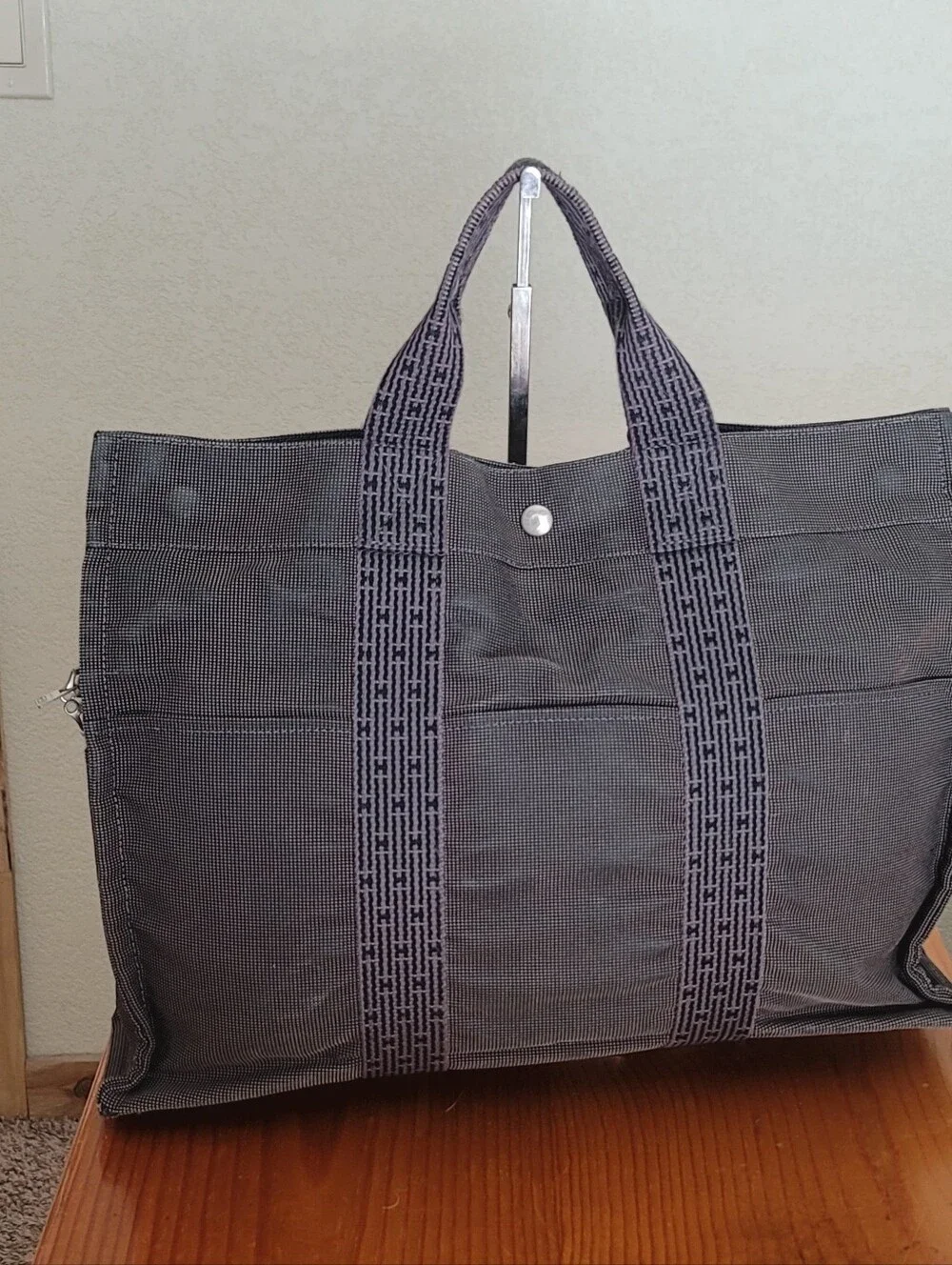 Hermes Toile Herline MM Handbag